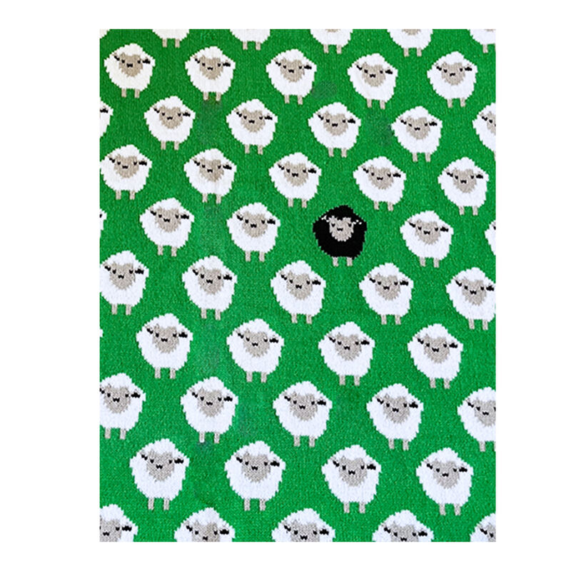 All Over Sheep Baby Blanket - Green